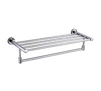 QBGJDOGE Portasciugamani con ripiano Portasciugamani da bagno in acciaio inossidabile Portasciugamani con fissaggio a parete for bagni di cucina, dimensioni: 600x225x140mm