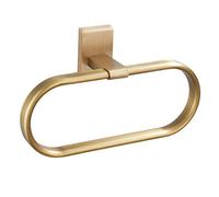 QBGJDOGE Towel Ring Holder Wall Mounted Antique Brass Finished Bathroom Accessory Bath Towel Ring Rack Holder Heavy Duty(Golden)