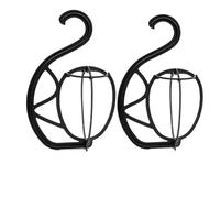 Qbkohphifm Supporto per Parrucca Portatile da Appendere per Parrucca, Confezione da 2 Ganci per Parrucca, Supporto per Parrucca Pieghevole per Più Parrucche e Cappelli