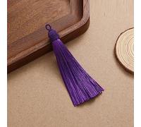 qbodp 10 Pezzi Nappe,Ciondoli Con Nappe Da 8cm Ornamento Da Appendere,Nappe Artigianali Fatte A Mano Per Portachiavi,Etichetta Regalo,Artigianato,Creazione Di Gioielli,Viola