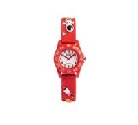 QBOS Orologio da polso per bambini, analogico, per bambini, a partire dai 3 anni in su, Rosso/Spazio, Moderno
