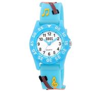 QBOS Orologio da polso per bambini, analogico, per chitarra, per bambini, a partire dai 3 anni in su, Blu/Chitarra, Moderno