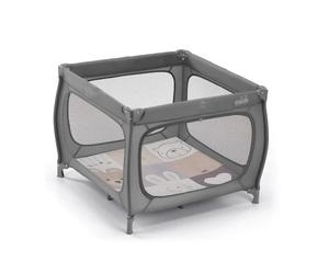 Qbox Di Cam Lettino Da Campeggio Antracite Con Tappeto 96x96x105h