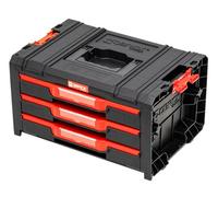 Qbrick System Cassetta Attrezzi Vuota Cassetta Porta Utensili Valigetta Lavoro 450 x 310 x 244 mm Nero Rosso PRO Drawer 3 Toolbox 2.0 Expert