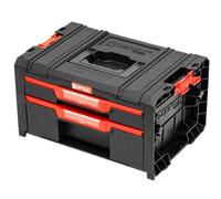 Qbrick System Cassetta Attrezzi Vuota Cassetta Porta Utensili Valigetta Lavoro 450 x 310 x 244 mm Nero Rosso PRO Drawer 2 Toolbox 2.0 Basic