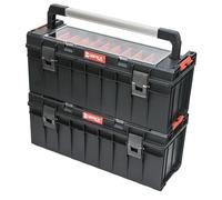 Qbrick System Cassetta Attrezzi Vuota Cassetta Porta Utensili Valigetta Lavoro 650 x 270 x 272 mm Nero Rosso PRO 700 Expert