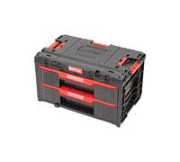 Qbrick System Cassetta Attrezzi Vuota One Drawer 2 Toolbox 2.0 Black Con 2 Cassetti Portata 24 Kg IP66 Robusto Modulabile