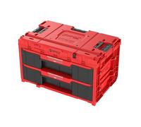 QBRICK SYSTEM Cassetta Attrezzi Vuota Porta ONE Drawer 2 Toolbox 2.0 RED Ultra HD Rosso 587 x 380 x 340 mm