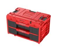 QBRICK SYSTEM Cassetta Attrezzi Vuota Porta ONE Drawer 2 Toolbox 2.0 RED Ultra HD Rosso 587 x 380 x 340 mm