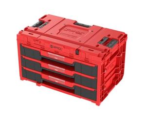 QBRICK SYSTEM Cassetta Attrezzi Vuota Porta ONE Drawer 3 Toolbox 2.0 RED Ultra HD Rosso 587 x 380 x 340 mm