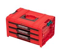 QBRICK SYSTEM Cassetta Attrezzi Vuota Porta PRO Drawer 3 Toolbox 2.0 Expert RED Ultra HD Rosso 460 x 320 x 260 mm
