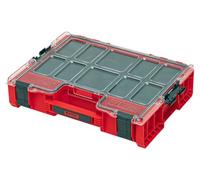 QBRICK SYSTEM Cassetta Attrezzi Vuota Porta PRO Organizer 300 MFI RED Ultra HD Cassetta Assortita Scatola Di Ordinamento Per Viti Rosso 460 x 370 x 135 mm