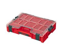 QBRICK SYSTEM Cassetta Attrezzi Vuota Porta PRO Organizer 300 RED Ultra HD Cassetta Assortita Scatola Di Ordinamento Per Viti Rosso 460 x 370 x 135 mm