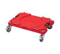 Qbrick System Pro Transport Platform Red Ultra HD - Carrello per il trasporto, in plastica, portata 100 kg, colore: rosso, 50,6 x 32,5 x 14 cm