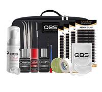 QBS Loventure, kit di extension per ciglia professionali, extension per ciglia (volume 4 vassoi, curvatura C)