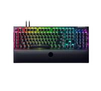 QBVHAEPY V4 PRO Mechanical Gaming Tastboard con 8 KeyCaps ABS Macro DoubleShot Chroma RGB Design cablato retroilluminato Compatibile con PC Setup di Gioco(Razer Orange Switch)