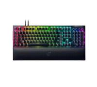 QBVHAEPY V4 PRO Mechanical Gaming Tastboard con 8 KeyCaps ABS Macro DoubleShot Chroma RGB Design cablato retroilluminato Compatibile con PC Setup di Gioco(Razer Yellow Switch)