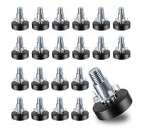 QBXMY7 20 piedini per livellamento mobili, filettatura 1/4"-20 UNC, piedini regolabili con dadi a T, livellatori per mobili, piedini da tavolo, per scrivania, sedia, armadio, sgabello, gambe