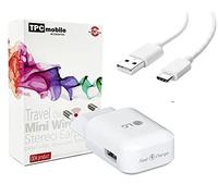 QC 2.0 - Caricatore di rete di ricarica rapida + cavo USB tipo C per LG Q7, Q8, Q8 2018, Stylo 4, Q Stylus, W41, Q52, K41s, K51s, K52, K61