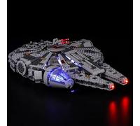 QC Ltbrcik Kit di illuminazione a LED compatibile con la serie di film Star Wars 75105 Millennium Falcon Building Blocks senza set di blocchi da costruzione