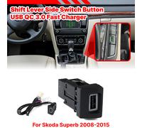 QC3.0 USB CARICABATTERIA 12V 24V PER AUTO PER SKODA SUPERB B6 3T 2008-2015