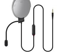 QC35 - Microfono compatibile con cuffie Bose QC35 e QC35 II, cavo per microfono da gioco Boom con interruttore muto, per PS4, PS5, PC, laptop, controller Xbox One