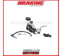 QC6601 POMPA FRIZIONE RADIALE FUSA UNIVERSALE BRAKING PISTONCINO Ø16 LEVA SILVER