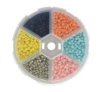 Qcbuegof 1 scatola di perline intagliate per legami mosche perline di plastica rotonde per jigs pesca con ganci per legare le mosche