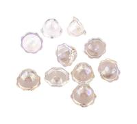 Qcbuegof 10 Pezzi Più Petali Acrilico Bead Caps Gioielli Per Fare Gioielli E Venti Colorati Campane Accessori Collana Fabbricazione Parti, Taglia unica, come descritto