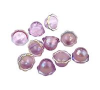 Qcbuegof 10 Pezzi Più Petali Acrilico Bead Caps Gioielli Per Fare Gioielli E Venti Colorati Campane Accessori Collana Fabbricazione Parti, Taglia unica, come descritto