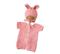 Qcbuegof 2pcs Neonato Animal Costume Fotografia Vestito Morbido Tessuto Pagliaccetto E Adatto Per Bambini Servizi Fotografici Costume di Coniglio Per Bambino