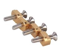 Qcbuegof 4 viti per dadi da 6 mm e T per tavole da surf, per la maggior parte dei sistemi di tracce standard, vite idrofoil a T, dado
