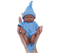 Qcbuegof 7inch Vinili Reborns Dolls Come Nato Di Nuovo Africano Bambole Per Calmo Bambini E Giochi Di Ruolo Giocattoli Bambini Coccole