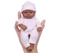 Qcbuegof 7inch Vinili Reborns Dolls Come Nato Di Nuovo Africano Bambole Per Calmo Bambini E Giochi Di Ruolo Giocattoli Bambini Coccole