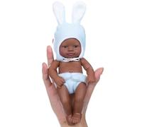 Qcbuegof 7inch Vinili Reborns Dolls Come Nato Di Nuovo Africano Bambole Per Calmo Bambini E Giochi Di Ruolo Giocattoli Bambini Coccole