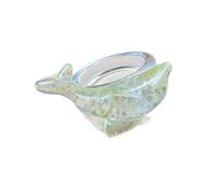 Qcbuegof Anelli a tema delfino unici fatti a mano con accessori per dita scintillanti per eventi casual o formali su un delfino, come descritto