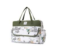 Qcbuegof Borsa da viaggio per mamma colorata borsa da viaggio alla moda impermeabile borsa per pannolini funzionale Crossbody Design Borsa per l'aspettativa della madre Elegante borsa dei genitori