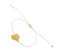 Qcbuegof Braccialetti intrecciati con spago d'amore, realizzati artigianalmente, design a cuore, comodi gioielli unisex per coppia da indossare tutti i giorni, catena da polso per l'uso quotidiano