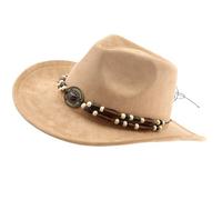 Qcbuegof Cappello etnico per cintura di perle per evento formale adulto unisex copricapo per feste in maschera, gentleman carnivals puntelli copricapo regolabile