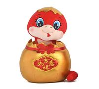 Qcbuegof Cartone animato peluche serpente figura cartone animato serpente peluche bambole giocattolo farcito di pelliccia per compleanno Natale decorazioni cinesi di Capodanno