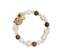 Qcbuegof Catena da mano a forma di orso in ceramica contemporanea, alla moda, unisex, per l'uso quotidiano, gioielli leggeri, simbolo dell'orso dell'amore, Misura unica, come descritto