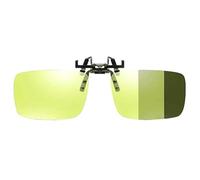 Qcbuegof Clip Leggera Su Lenti Filtro Occhiali Da Lettura Leggero Per Uomini E Donne Per La Notte E Sport Polarizzato Clip Su Obiettivo, Giallo polarizzato, taglia unica