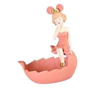 Qcbuegof Creativo Resina Bunnys Ragazza Figura Servito Ciotola di immagazzinaggio Per Frutta E Dolci Decorazione d'ingresso Home Decorazione Novità Articolo