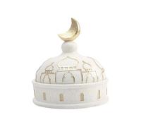 Qcbuegof Delicata moschea Scultura Artigianato Castelli in Resina Figurine Culturale Casa Accento Adatto Per La Camera Dei Bambini Studio Resina Castelli Scultura