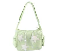 Qcbuegof Donne Star Pattern Borsa a tracolla Schoolbag All Matching Crossbody Bag Grande Capacità Messenger Bag Per Donne Del Giornaliero Borsa Modello Stella Grande Borsa a Tracolla Crossbody Bag