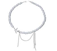 Qcbuegof Elegante collana con ciondolo a forma di rondine