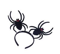 Qcbuegof Fascia per capelli Halloween Spiders Day Of Death Flohing Arachnid Hairband Cosplay Costume Copricapo per adulti Festival Copricapo Halloween