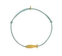 Qcbuegof Fatto a mano intrecciato vintage oro pesce fascino filo di seta blu gioielli tessuti semplice braccialetto semplice braccialetti intrecciati design unico pesce fascino accessorio