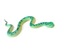 Qcbuegof Figura di serpente in gomma massiccia, giocattolo realistico per alleviare lo stress e la decorazione del giardino