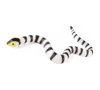 Qcbuegof Figura di serpente in gomma massiccia, giocattolo realistico per alleviare lo stress e la decorazione del giardino